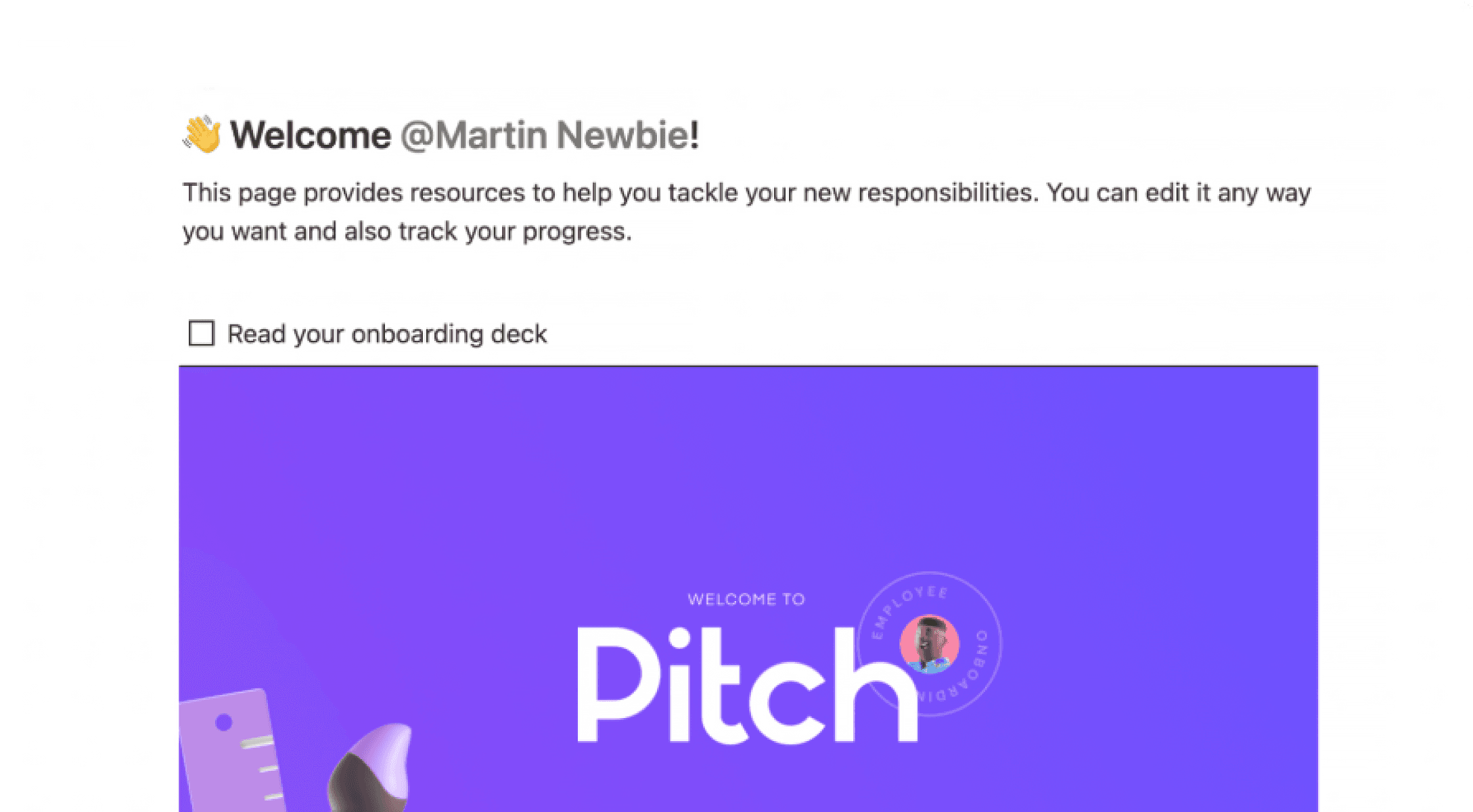 オンボーディングチェックリスト