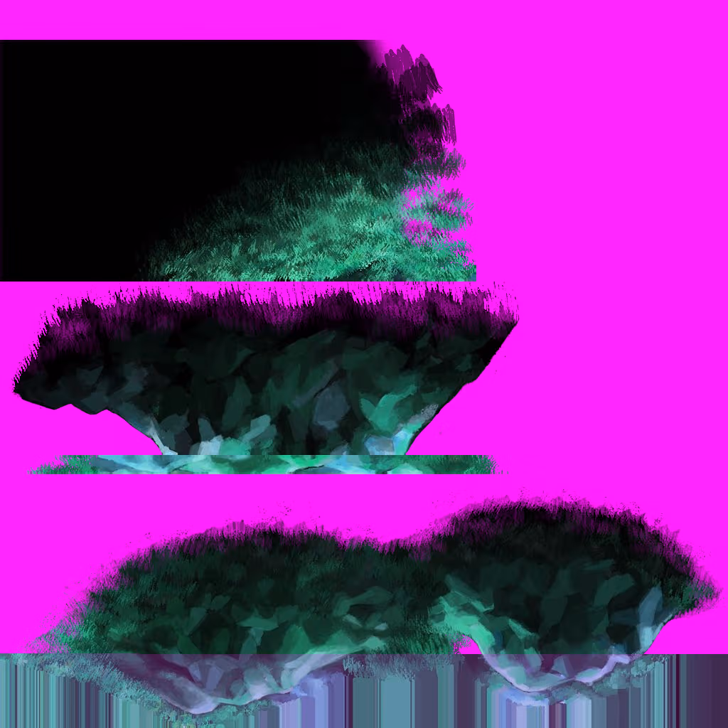 After trying to fix gray bands that ran across his BMP files in the Braid code cleanup, Jonathan tried de-bugging. Instead, purple went everywhere. Image from number-none.com.