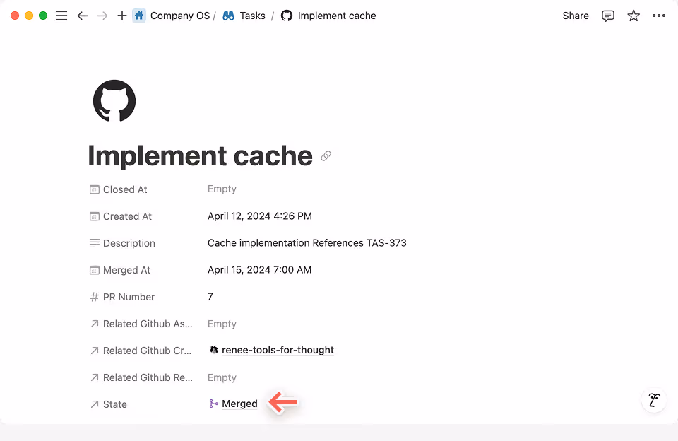 You can link Notion tasks as reference-only, so that those tasks won’t be marked as ‘done’.